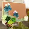 Flores de Papel Verde para Jardín de Infancia, Mariposas, Flores de Loto, Hojas de Loto Tema Pizarra Decoración de Pared Pegatinas, Materiales de Decoración Ambiental