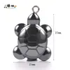 Pedra Biliar Preta Pingente Assimétrico Multiestilo Acessórios para Joias DIY Colar Pulseira Semi-Acabados Estilo Rocha Estiloso