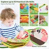 Placa de Aprendizagem de Feltro Amazon Transfronteiriça Fazenda Animal Feltro Placa Ocupada Montessori Iluminação Placa de Educação Infantil