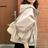 Chaqueta Corta con Capucha de Verano Nueva Colección Moda Femenina de Gama Alta Dongdaemun Coreana Casual Simple Ligera Deportiva