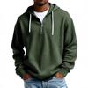 Sudadera con Capucha Pesada de Manga Larga para Hombre, Color Sólido, Holgada, Moderna, Deportiva Casual, Europea y Americana, Nueva