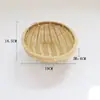 Cesta Vaporera Tejida de Bambú Hecha a Mano Olla Caliente Redonda Bandeja para Verduras Cesta Vaporera para Ingredientes de Olla Caliente Recogedor de Polvo Cesta para Frutas Productos de Bambú Plato para Frutas