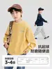 Ropa para Niños Zuoxi Sudadera para Niños 2026 Nueva Chaqueta de Otoño para Niños Camiseta de Manga Larga con Cuello Redondo para Niños Mayores Camiseta Base