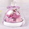 Regalo de San Valentín, Flor Eterna, Cubierta de Vidrio con Forma de Corazón de Amor, Flor de Rosa, Venta Directa de Fábrica, Flor Seca, Ramo de Flores Preservadas