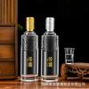 Botellas de Licor en Stock del Fabricante 500ml 0.5kg Botellas de Vino de Vidrio Transparente Juego de Botellas de Vino Vacías con Cristal