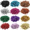 Lentejuelas chapadas en color de 6 mm, piezas de nido hechas a mano, material decorativo para bricolaje, accesorios para prendas de vestir, accesorios para pendientes.