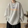 Sudadera color vino tinto para hombre, Invierno, talla extragrande, sin capucha, Ropa de Primavera y Otoño 2024, Nueva Marca de Moda, Chaqueta Pesada Americana
