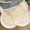 Roupas íntimas femininas Polly Jia Hu sem costura ultra-finas de seda gelada com sensação refrescante, cintura confortável, respiráveis, simples, calcinhas básicas para meninas