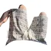 Pantalones cortos deportivos para hombre de seda helada de secado rápido con estampado de letras, pantalones cortos casuales de estampado completo, pantalones cortos de playa, pantalones cortos florales hasta la rodilla
