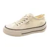 Zapatos de Lona Blancos Leche con Suela Gruesa para Mujer 2026 Nuevos de Primavera Versátiles Estudiantiles Zapatos de Tabla Transpirables Casuales Blancos