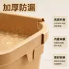 Caja rectangular desechable de papel kraft para llevar, apta para microondas, bento box, caja para almuerzo ligero de frutas, picnic