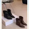 Botines de Moda Botas Versátiles Otoño Invierno Punta Fina Nuevo Diseño 2026 Elegantes Apilados Cómodos Estilo Coreano Temperamento Negro