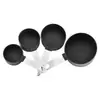Taza medidora de plástico juego de cucharas medidoras mango de acero inoxidable cuchara medidora juego de 8 piezas combinación con cuchara medidora graduada herramienta para hornear