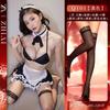 Lencería Sexy, Atuendo de Sirvienta de Abstinencia, Uniforme Sexy de Tres Piezas Transparente para Juego de Rol Sin Quitarse, Traje para Aumento de Pecho Pequeño