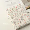 Patrón de Rayas Caladas Algodón Puro Estilo Coreano Fresco Tela Grado A para Cortinas de Madre y Bebé, Camisas y Vestidos
