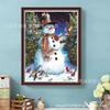 Nuevo diy Navidad Muñeco de Nieve Tonto Pintura de Diamantes Pegado de Diamantes Pintura de Diamantes Pintura de Albañilería Pintura Decorativa Daifa Transfronterizo