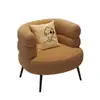 Sofá BOBO preguiçoso de lã de cordeiro, cadeira de lazer individual da moda, cadeira de maquiagem minimalista moderna para quarto, poltrona para sala de estar