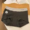 Cuecas Boxer Coloridas de Algodão Antibacteriano Grau 10A para Mulheres, Algodão Puro com Gancho Estendido, Novo Modelo 2026, Tamanho Grande Boxer Feminino