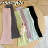 [Casa Rosa] Pantalones Acampanados para Niñas, Pantalones de Yoga de Cintura Alta con Protección Solar de Verano, Pantalones Deportivos Casuales para Niñas