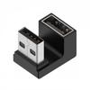 Adaptador USB-TypeC 3.2 Gen2, convertidor U macho a hembra, transmisión de alta velocidad de 10 Gbps, codo en L de 90 grados.