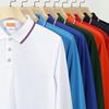 Camisa polo de manga larga con solapa, estampado de otoño e invierno, mono, camiseta, publicidad, camisa cultural, logotipo, empresa, herramientas, bricolaje