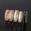 Anillo popular de moda para redes sociales Anillo de circonita de color cobre nuevo europeo y americano para mujer anillo de circonita de color sexy venta al por mayor