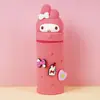 Estuche de Silicona Retráctil de Dibujos Animados para Bricolaje Estudiante Bolsa de Papelería de Gran Capacidad Almacenamiento de Papelería Simple Soporte de Silicona para Bolígrafos