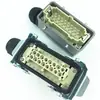 Conector resistente montado en superficie de 16 polos, rectangular, impermeable, tipo aviación, HDC-HE-16 pines, conector para canal caliente, montaje abierto