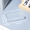 Caixa de Armazenamento Caixa Quadrada Pequena Caixa Quadrada de Plástico Transparente Caixa Quadrada Pequena Caixa de Fones de Ouvido Caixa de Armazenamento de Joias Caixa para Peças Pequenas