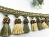 Cortina Curta de Renda Exquisita Feita à Mão com Pingentes de Borla de Morango Pequeno em Duas Cores Acessórios para Sofá Fabricante de Materiais