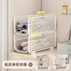 Gabinete de baño con soporte para rizador, estante de almacenamiento multifuncional, organizador de secador de pelo de escritorio sin taladro, estante de almacenamiento para el hogar