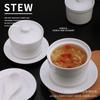 Caneca de Cerâmica de Alta Qualidade para Sopa, Tampa, Panela de Ensopado, Caneca Ninho de Pássaro, Caneca de Sobremesa, Tigela de Ovo Cozido no Vapor, Caneca com Asa, Panela de Ensopado para Refeição Nutritiva, Panela de Ensopado