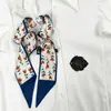 (Personalizado) Bufanda de Seda de Moda Corbata Lazo para el Cabello Adorno para la Cabeza Sentido de Alta Gama Pequeño Fresco Fina Estrecha Banda para el Cabello de Mujer Cinta Primavera y Otoño