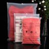 Bolsa con Cierre de Cremallera CPE para Ropa al por Mayor Bolsas para Empaque de Ropa Íntima Trajes de Baño Maletas Pe Transparente Esmerilado con Cierre de Cremallera