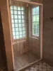 Hangzhou Cabina de Ducha Personalizada Separación Húmeda y Seca Puerta Corredera de Vidrio Acero Inoxidable Celebridad de Internet Minimalista Baño de Cuerpo Entero Integrado