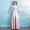 Vestido Longo de Madrinha, Vestido de Irmã, Rosa 2026 Novo Estilo, Vestido de Noiva Tomara que Caia para Brinde de Casamento, Vestido de Noite para Banquete