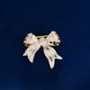 Broche Pequeño Lindo de Lazo Estilo Coreano Temperamento Elegante Hebilla Anti-luz Atmósfera Simple de Temperamento Corsage de Cuello