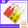 Fábrica de plástico selo anti-ajuste fivela descartável sinal de amarração selo plástico número selo chumbo selo 260mm