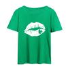 Festival da Europa Ocidental de 2022 St. Dia de São Patrício Nova Estampa de Trevo Camiseta de Algodão Solta Infantil de Manga Curta para Homens e Mulheres