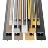 Aleación de Aluminio 5mm 8mm 9mm Protector de Esquina Forma de I Ángulo Recto Forma de L Tira Plana Forma de U Pared de Fondo Tira Decorativa Forma de T Panel de Pared