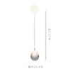 Palillo Redondo de Acero Inoxidable Z, Cuchara Larga Redonda para Batir Té de Leche, Palillos Desechables