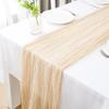 Mantel de Mesa Plegado de Hilo de Bali al por Mayor Mantel de Mesa con Giro Bohemio Decorativo para Fiesta de Bodas Plegado de Tira de Queso Paño Camino de Mesa