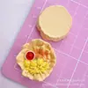 Comida de simulación pintada y pastel de juego frutero accesorios de resina pegamento de crema llavero colgante diy pegatina para refrigerador de coche