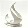 Nuevo producto transfronterizo: Estante para botellas de vino con forma de llama impreso en 3D, elegantemente curvado y único, almacenamiento multifuncional de vinos