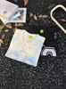 Playera de Manga Corta para Hombre Verano Moderno Holgada Manga Cinco Cuartos 2025 Nueva Celebridad de Internet Trendy Ins Top Estampado Sencillo