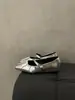 Zapatos Dorados de Boca Baja con Plataforma Interna para Mujer Verano Nuevo Estilo Francés de Nicho Moda Coreana con Falda Zapatos Mary Jane de Suela Gruesa