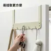 1068 Gancho Atrás da Porta de Entrada Doméstico Cabideiro de 5 Fileiras para Casacos e Chapéus Gancho Removível para Banheiro Prateleira de Armazenamento para Quarto