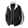 Chaqueta de dos tonos con cuello alto para hombre, nuevo estilo primavera/otoño, estilo americano, elegante y casual, adecuada para parejas, top versátil de moda