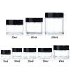 Frasco de Crema de Vidrio Transparente de 50g Frasco de Crema Facial de 30g 100g Frasco Dispensador de Muestras de 5g Frasco de Crema para Ojos Botella Cosmética Vacía