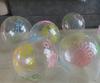 Globo Transparente de 12 Pulgadas 2.8g de Cinco Caras con Impresión Completa de Flores para Niños, Juguete, Decoración de Escena, Set de Globos Transparentes